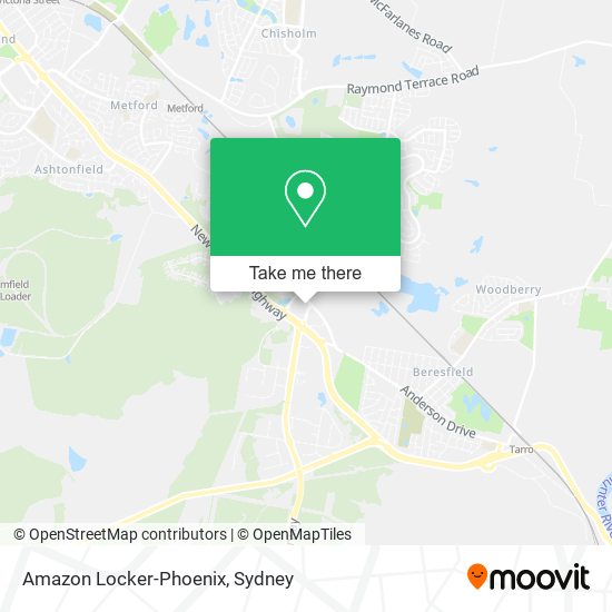 Amazon Locker-Phoenix map