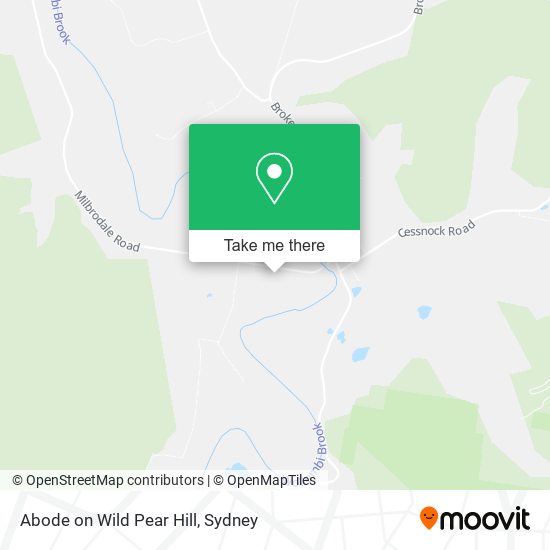 Abode on Wild Pear Hill map