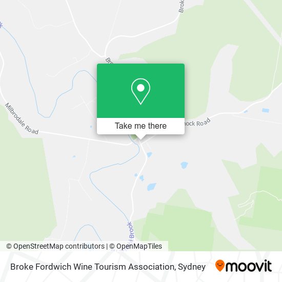 Broke Fordwich Wine Tourism Association map