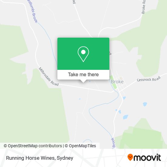 Running Horse Wines map