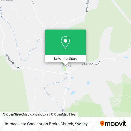 Immaculate Conception Broke Church map