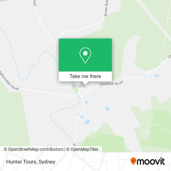 Hunter.Tours map