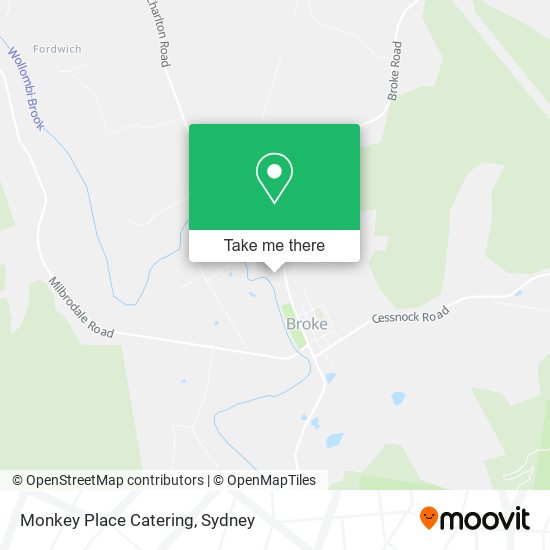 Monkey Place Catering map