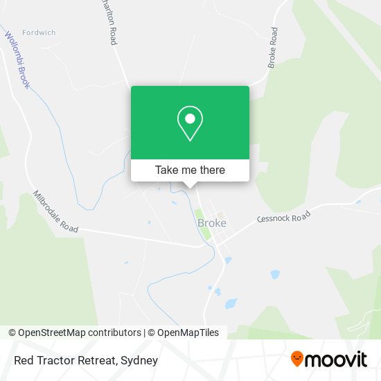 Red Tractor Retreat map
