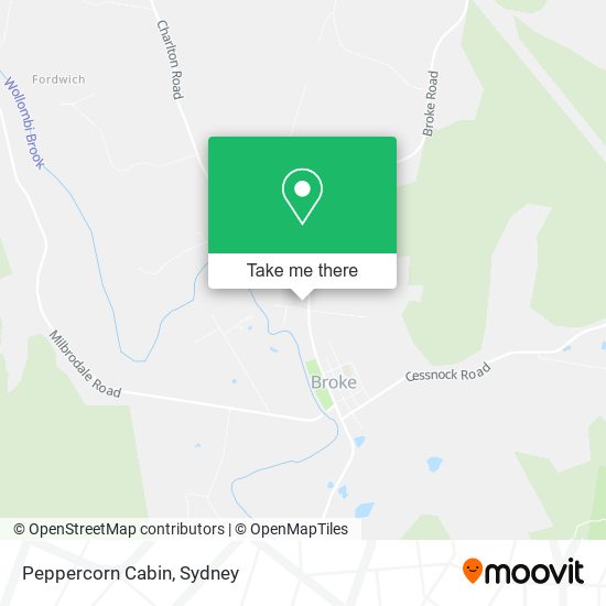 Peppercorn Cabin map