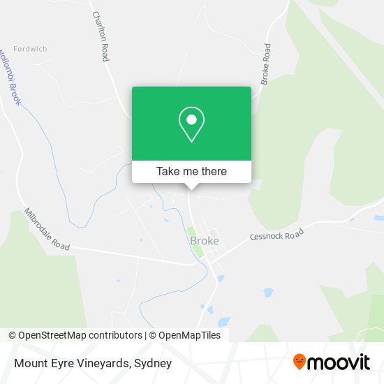 Mount Eyre Vineyards map