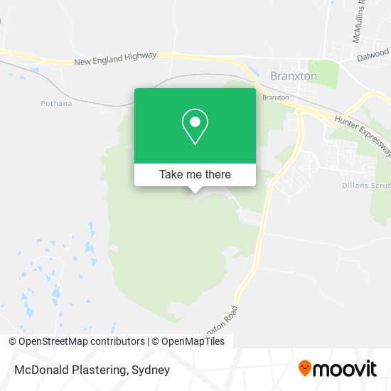 McDonald Plastering map