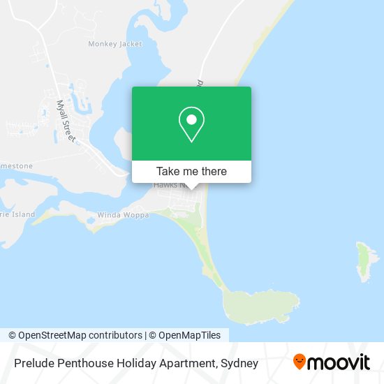 Prelude Penthouse Holiday Apartment map