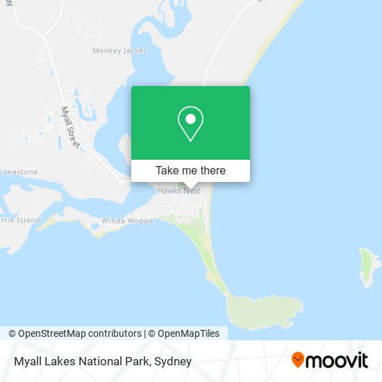 Myall Lakes National Park map
