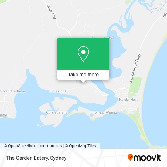 The Garden Eatery map