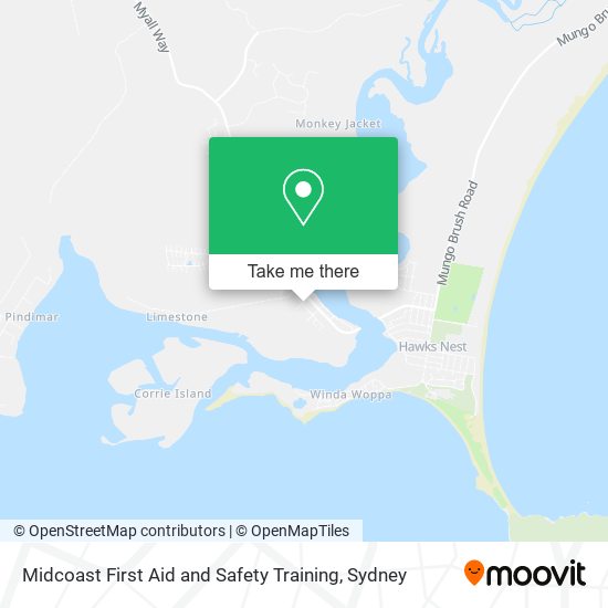 Midcoast First Aid and Safety Training map