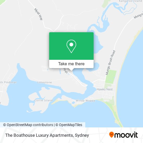The Boathouse Luxury Apartments map