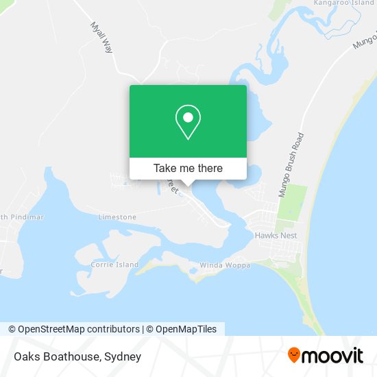 Oaks Boathouse map