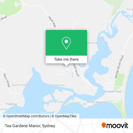 Tea Gardens Manor map