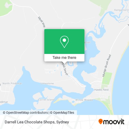 Darrell Lea Chocolate Shops map