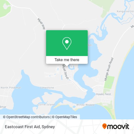 Eastcoast First Aid map