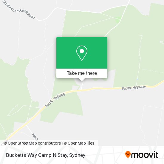 Bucketts Way Camp N Stay map