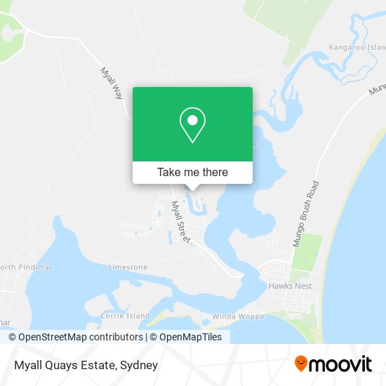 Myall Quays Estate map