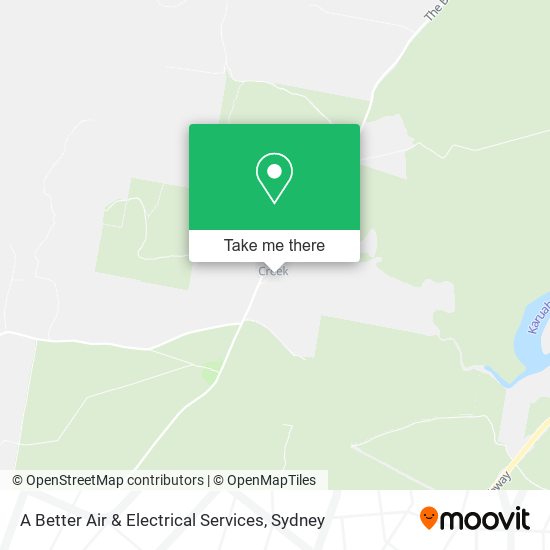 A Better Air & Electrical Services map