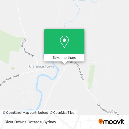 River Downs Cottage map