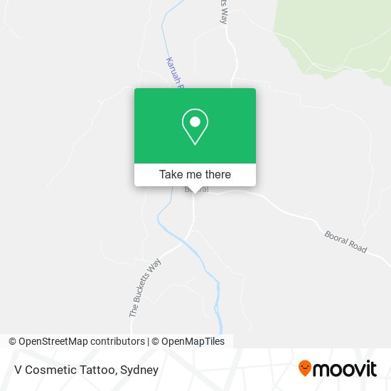 V Cosmetic Tattoo map