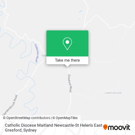 Mapa Catholic Diocese Maitland Newcastle-St Helen's East Gresford