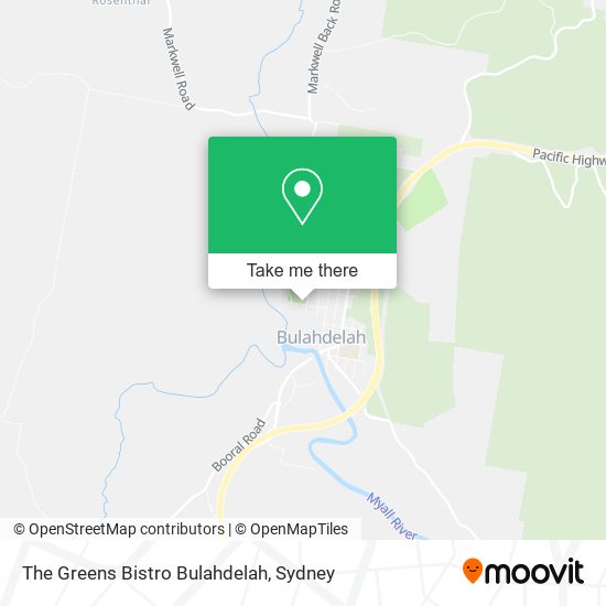 The Greens Bistro Bulahdelah map