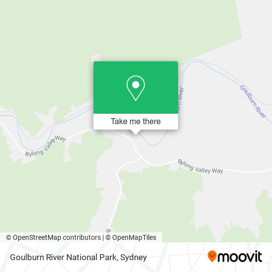 Goulburn River National Park map