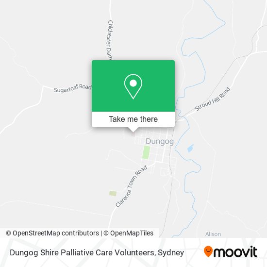 Dungog Shire Palliative Care Volunteers map