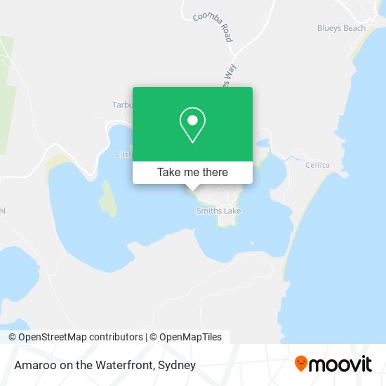 Amaroo on the Waterfront map