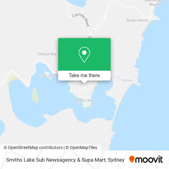 Smiths Lake Sub Newsagency & Supa Mart map