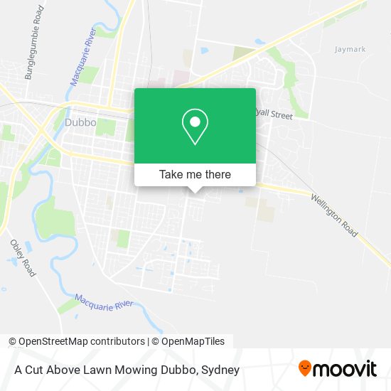 Mapa A Cut Above Lawn Mowing Dubbo