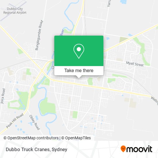 Dubbo Truck Cranes map