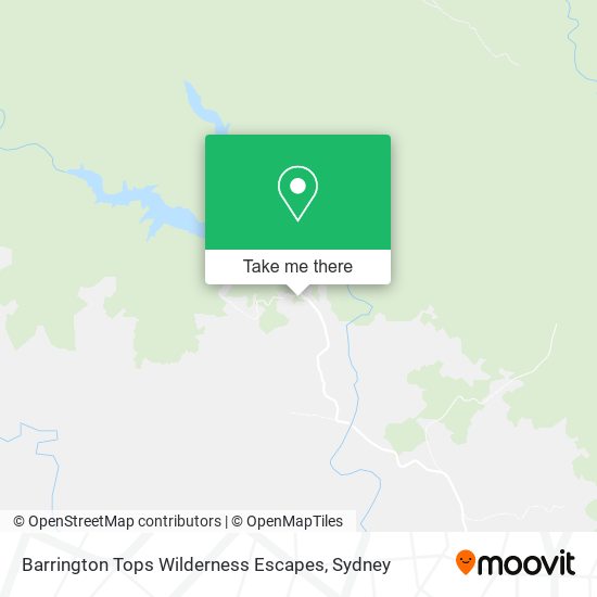 Barrington Tops Wilderness Escapes map