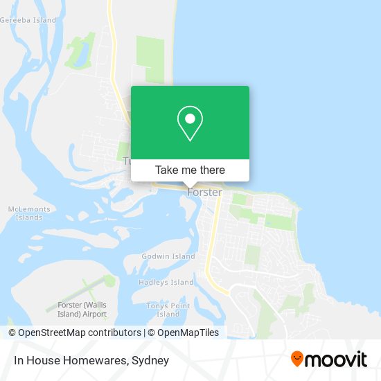 In House Homewares map