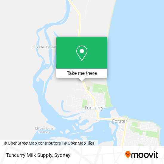 Tuncurry Milk Supply map