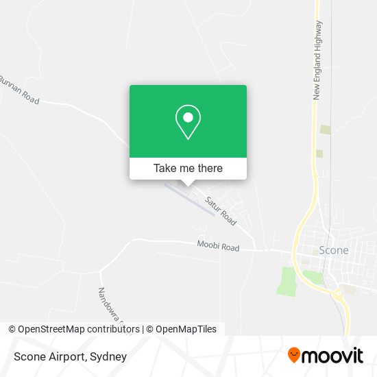 Mapa Scone Airport