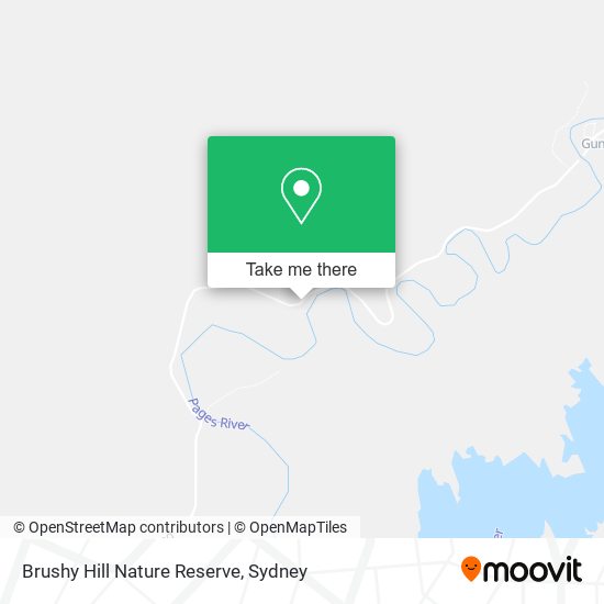 Brushy Hill Nature Reserve map