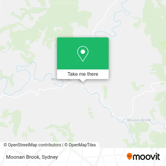 Mapa Moonan Brook