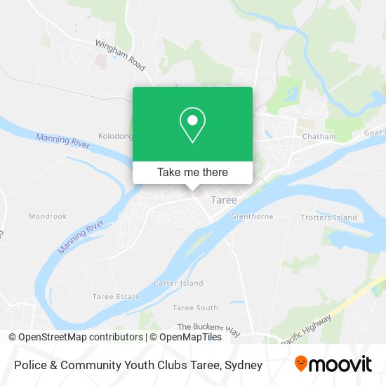 Police & Community Youth Clubs Taree map