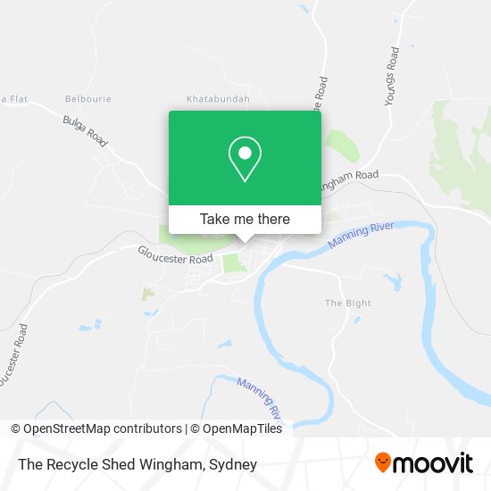 The Recycle Shed Wingham map