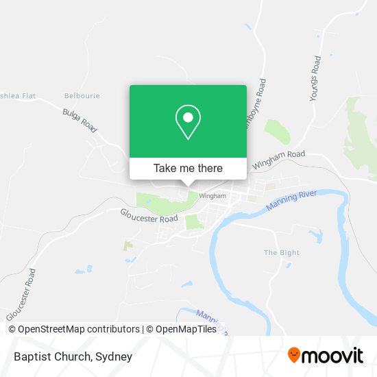 Baptist Church map