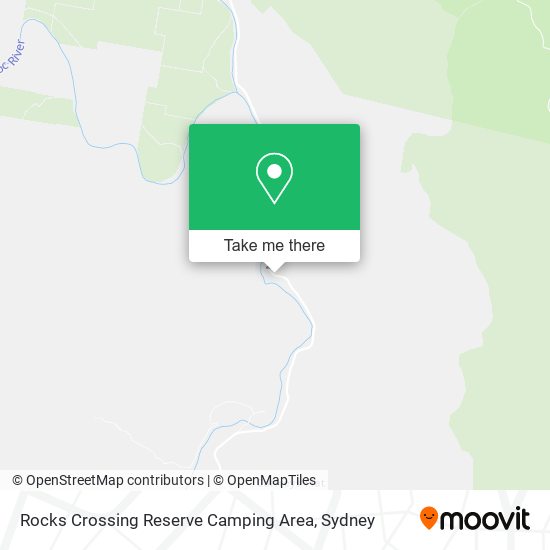 Rocks Crossing Reserve Camping Area map