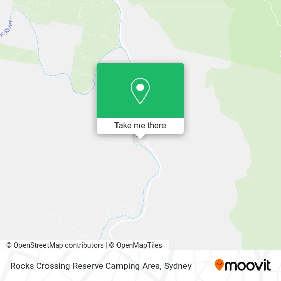 Mapa Rocks Crossing Reserve Camping Area