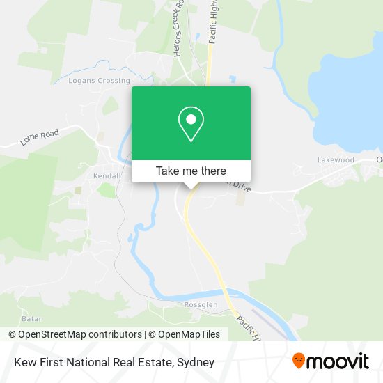 Mapa Kew First National Real Estate