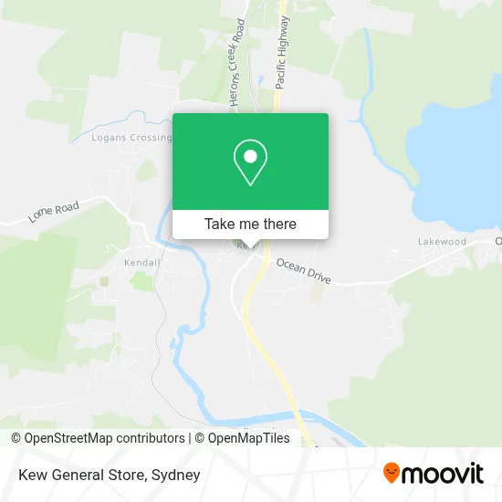 Kew General Store map