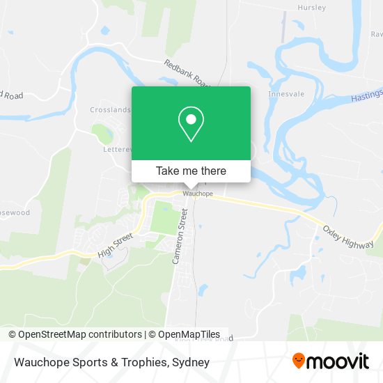 Mapa Wauchope Sports & Trophies