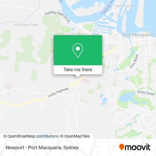 Newport - Port Macquarie map