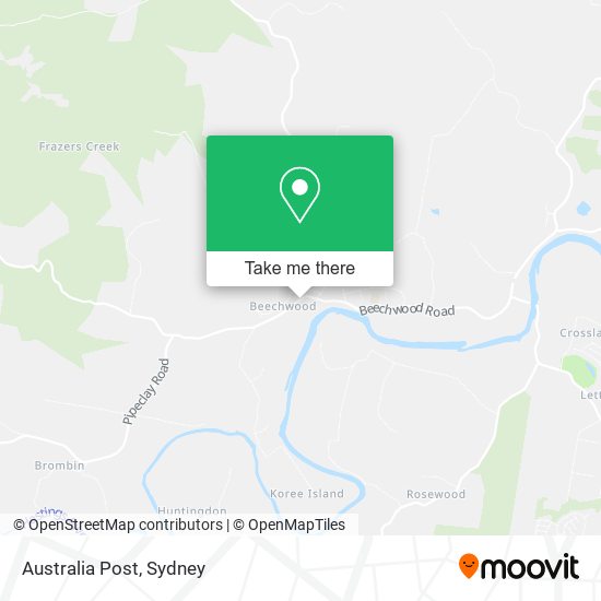 Australia Post map