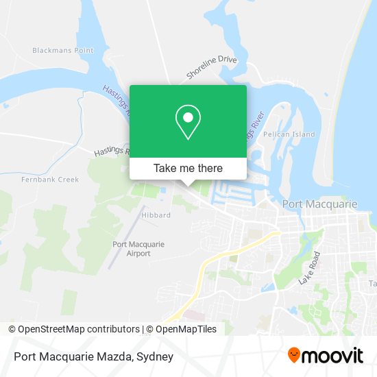 Port Macquarie Mazda map